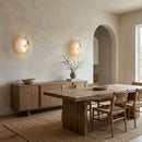 Elegant Gold Alabaster LED Wall Mount Light