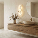 Elegant Gold Alabaster LED Wall Mount Light