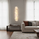 Elegant Gold Alabaster LED Wall Mount Light
