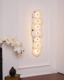 Elegant Gold Alabaster LED Wall Mount Light