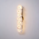 Elegant Gold Alabaster LED Wall Mount Light