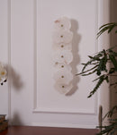 Elegant Gold Alabaster LED Wall Mount Light