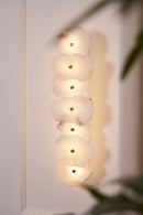 Elegant Gold Alabaster LED Wall Mount Light