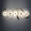 Elegant Gold Alabaster LED Wall Mount Light