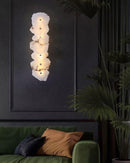Elegant Gold Alabaster LED Wall Mount Light