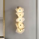 Elegant Gold Alabaster LED Wall Mount Light