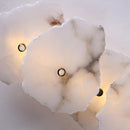 Elegant Gold Alabaster LED Wall Mount Light