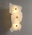 Elegant Gold Alabaster LED Wall Mount Light