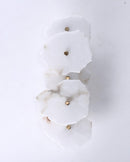 Elegant Gold Alabaster LED Wall Mount Light