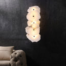 Elegant Gold Alabaster LED Wall Mount Light