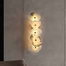 Elegant Gold Alabaster LED Wall Mount Light