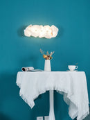 Elegant Gold Alabaster LED Wall Mount Light
