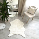 Cream Rabbit Plush Rug