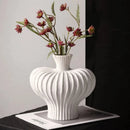 Fluted Sculptural Ceramic Vase