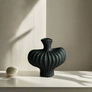 Fluted Sculptural Ceramic Vase