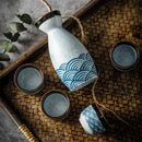 Porcelain Wave Sake Set