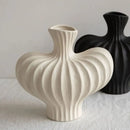 Fluted Sculptural Ceramic Vase