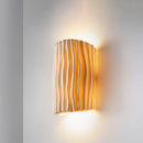 Nordic Resin Striped Half Cylinder Wall Sconce