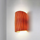 Nordic Resin Striped Half Cylinder Wall Sconce