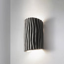 Nordic Resin Striped Half Cylinder Wall Sconce