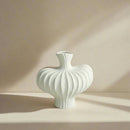Fluted Sculptural Ceramic Vase