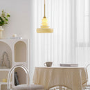 Vintage Schoolhouse Style Glass Pendant Light