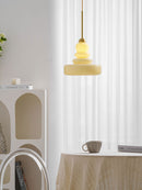 Vintage Schoolhouse Style Glass Pendant Light