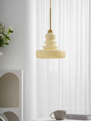 Vintage Schoolhouse Style Glass Pendant Light