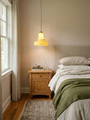 Vintage Schoolhouse Style Glass Pendant Light