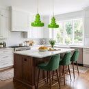 Vintage Schoolhouse Style Glass Pendant Light