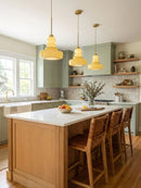 Vintage Schoolhouse Style Glass Pendant Light