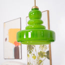 Vintage Schoolhouse Style Glass Pendant Light