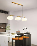 Contemporary 3-Light Glass Globe Pendant Ceiling Fixture
