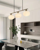 Contemporary 3-Light Glass Globe Pendant Ceiling Fixture