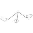 Modern Multi-Arm Adjustable Metal Ceiling Light Fixture