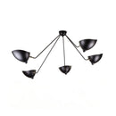 Modern Multi-Arm Adjustable Metal Ceiling Light Fixture