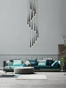 Slender Drop Rod Chandelier