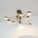 Modern Industrial Spider Arm Ceiling Chandelier