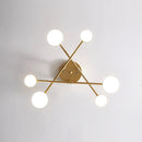 Gold Multi-Arm Sputnik LED Ceiling Light
