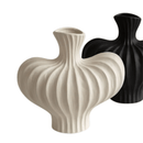 Fluted Sculptural Ceramic Vase