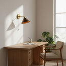 Vintage Wood Wall Lamp Brass Walnut Sconce Light