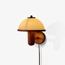 Scandinavian Oak Wood Wall Sconce