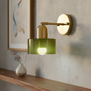Bauhaus Colored Glass Wall Light