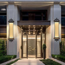 Ribbed Glass Wall Lantern