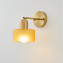 Bauhaus Colored Glass Wall Light
