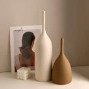 Long Neck Ceramic Vase