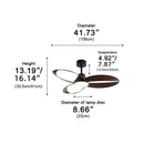 Petal Loop Ceiling Fan Light