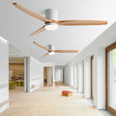 Modern Wood 3-Blade Ceiling Fan Light