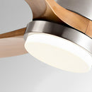 Modern Wood 3-Blade Ceiling Fan Light