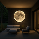 Sculptural Lunar Wall Light